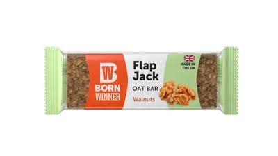 Born Winner Flap Jack Oat Bar · Walnut · 12 x 90 g