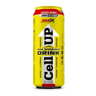 Amix CellUp Pre-Workout Drink · Череша и плодове · 500 мл