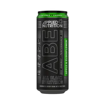 Applied Nutrition ABE Energy + Performance | All Black Everything Ready-To-Drink · Ябълка с бъз · 330 мл