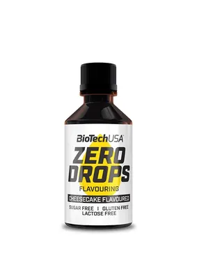 BioTech USA Zero Drops · Чийзкейк · 50 мл
