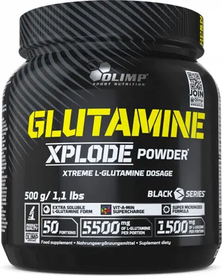 Olimp Glutamine Xplode 5500 mg. · Портокал · 500 г