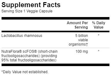 Етикет на Lactobacillus Rhamnosus with FOS 5 Billion CFU