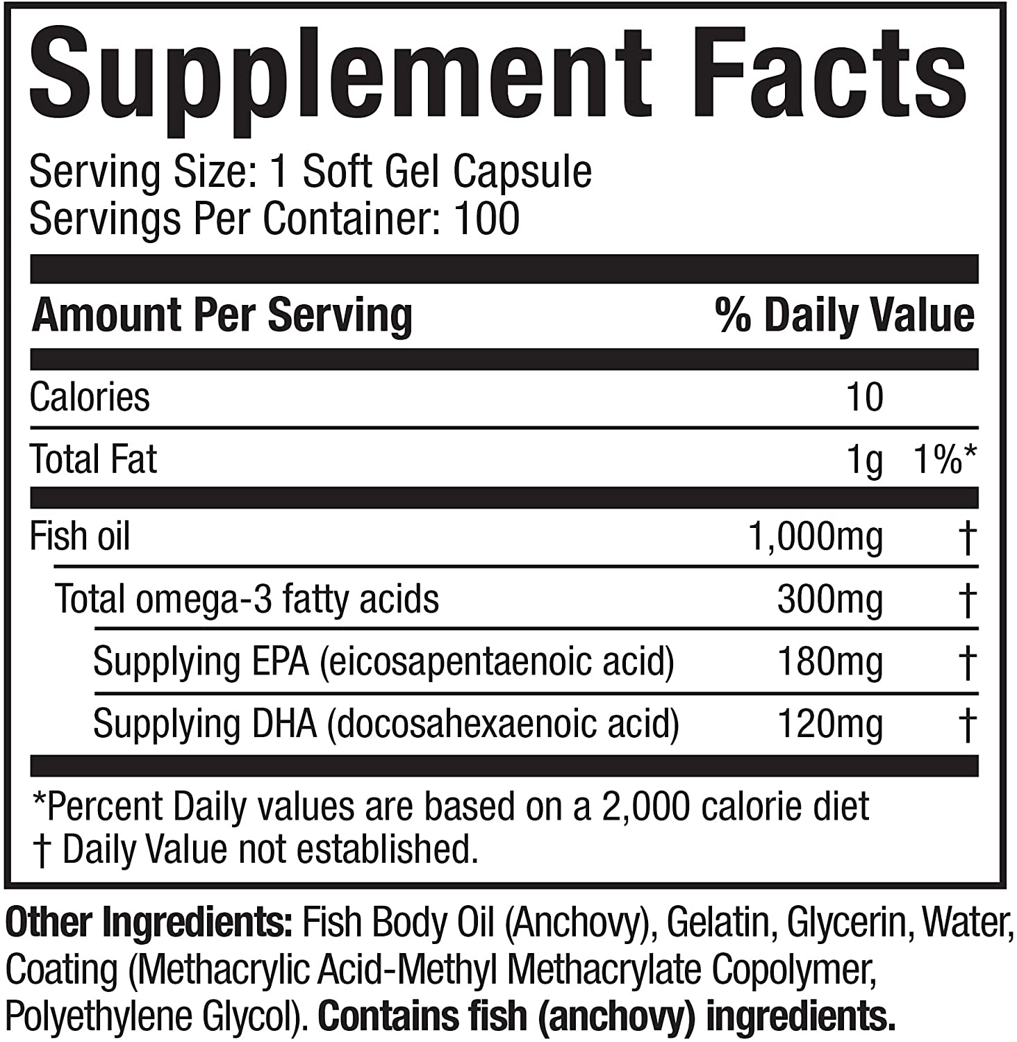 Етикет на MuscleTech - Platinum 100% Omega Fish Oil - 100 softgels