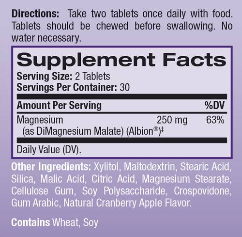Етикет на High Absorption Magnesium