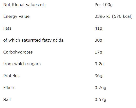 Етикет на Keto 36% High Protein Wafer Cookie