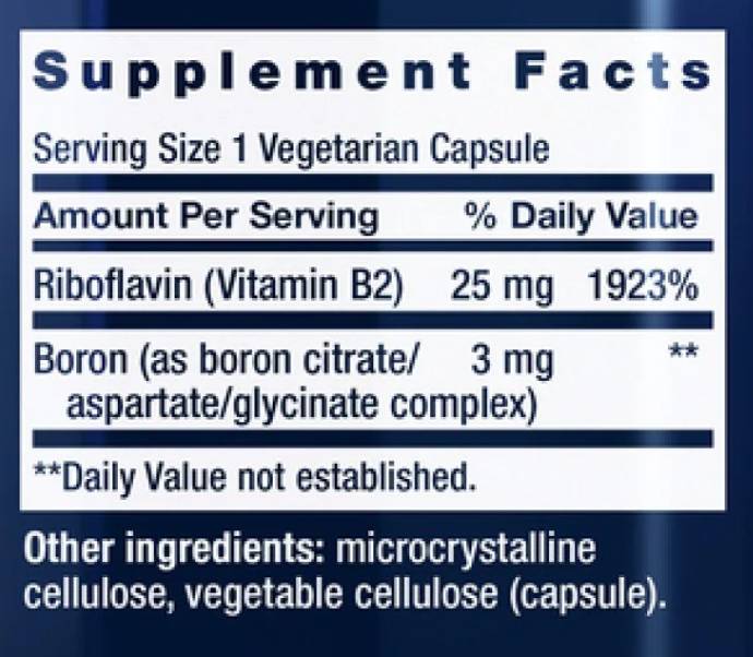 Етикет на Boron/ Бор 3 mg х 100 капсули