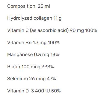Label of Naturalico Collagen Plus 1000 мл, 40 Дози