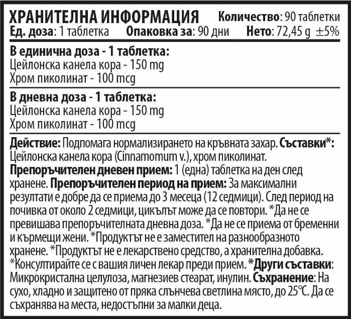 Етикет на Appetite Balance