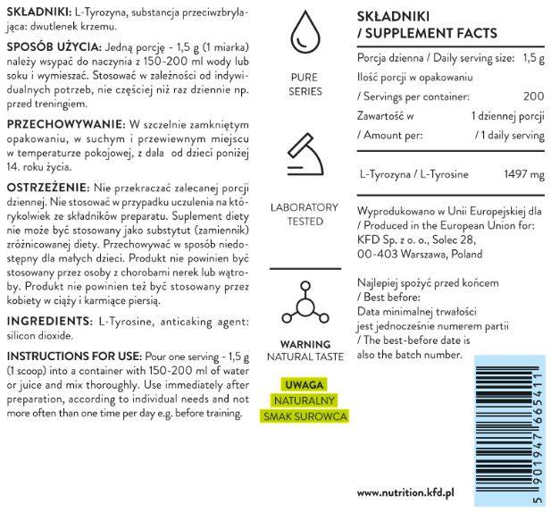 Label of Pure Tyrosine