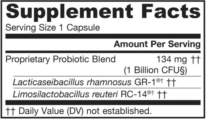 Label of Jarrow Formulas Fem-Dophilus - Пробиотик за Жени | 30 caps