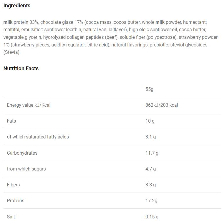 Етикет на FIT SPO Fit Spo Power Bar