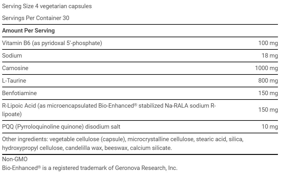Етикет на Life Extension Mitochondrial Energy Optimizer with PQQ 120 капсули, 30 Дози