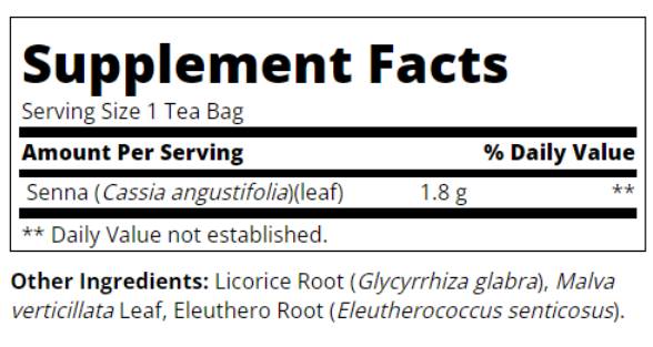 Label of Herbal Slimming Tea - Natural