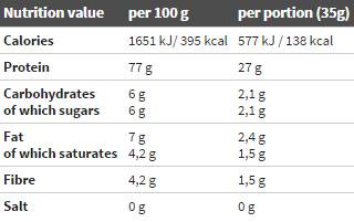 Етикет на Olimp 100% Natural Whey Protein Concentrate / Unflavored / 700 g