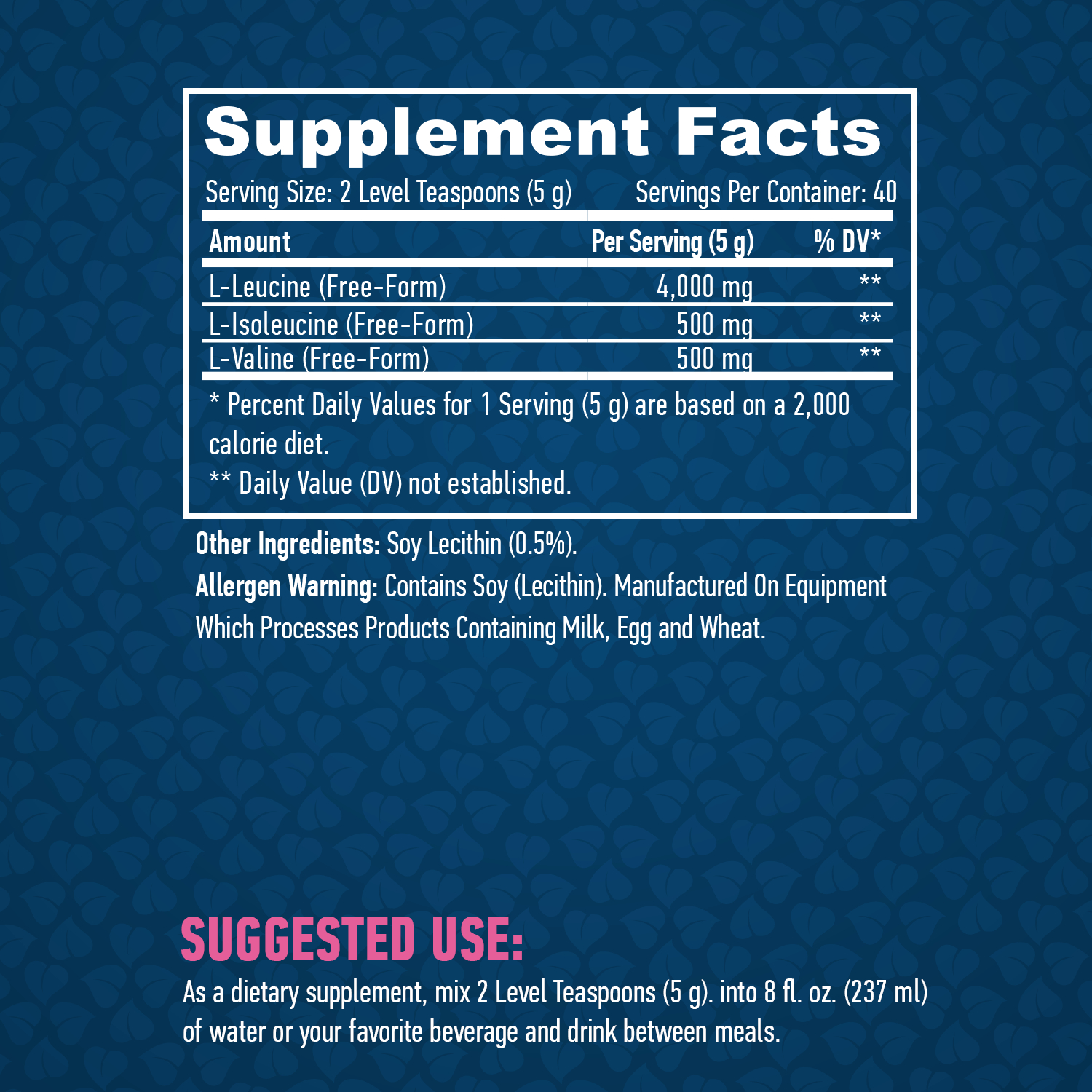 Етикет на Haya Labs Sports BCAA /8:1:1/ 200g.