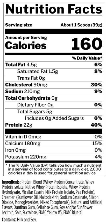 Етикет на RULE ONE - Source7 Protein