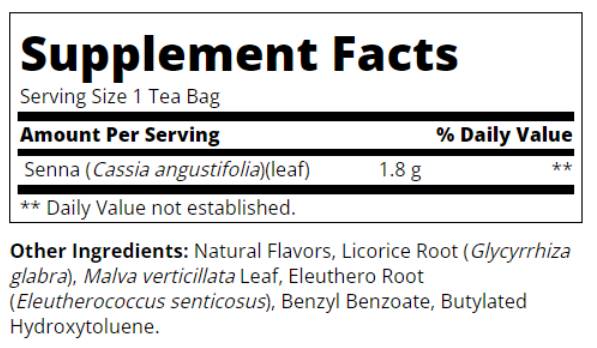 Етикет на Herbal Slimming Tea - Honey Lemon
