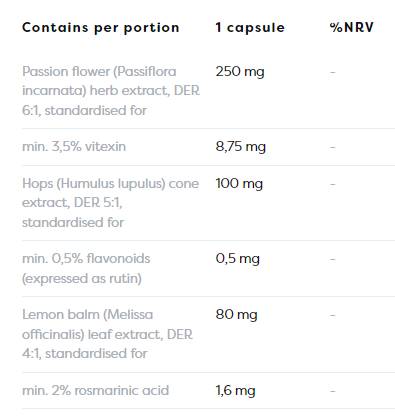 Етикет на Herbal Sleep Support