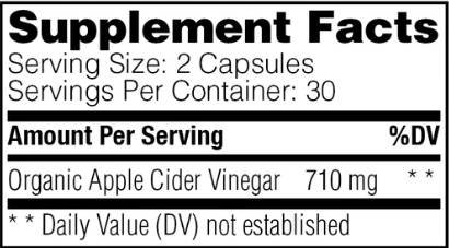 Етикет на Apple Cider Vinegar