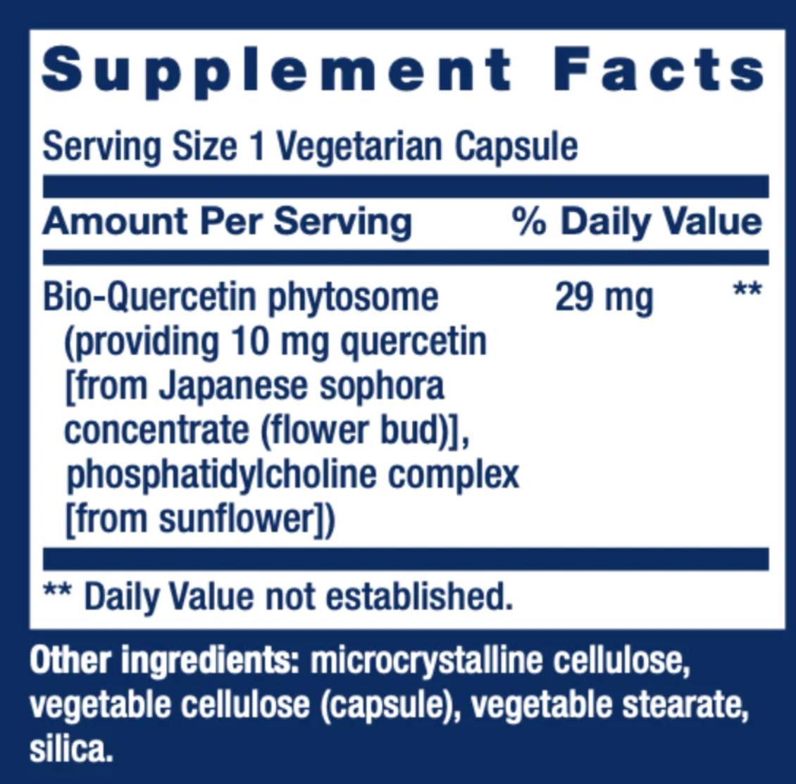 Етикет на Bio-Quercetin/ Био-Кверцетин 29 mg х 30 капсули