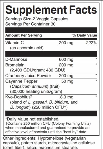 Етикет на Urinary Tract Essentials, 60 капсули, Swanson