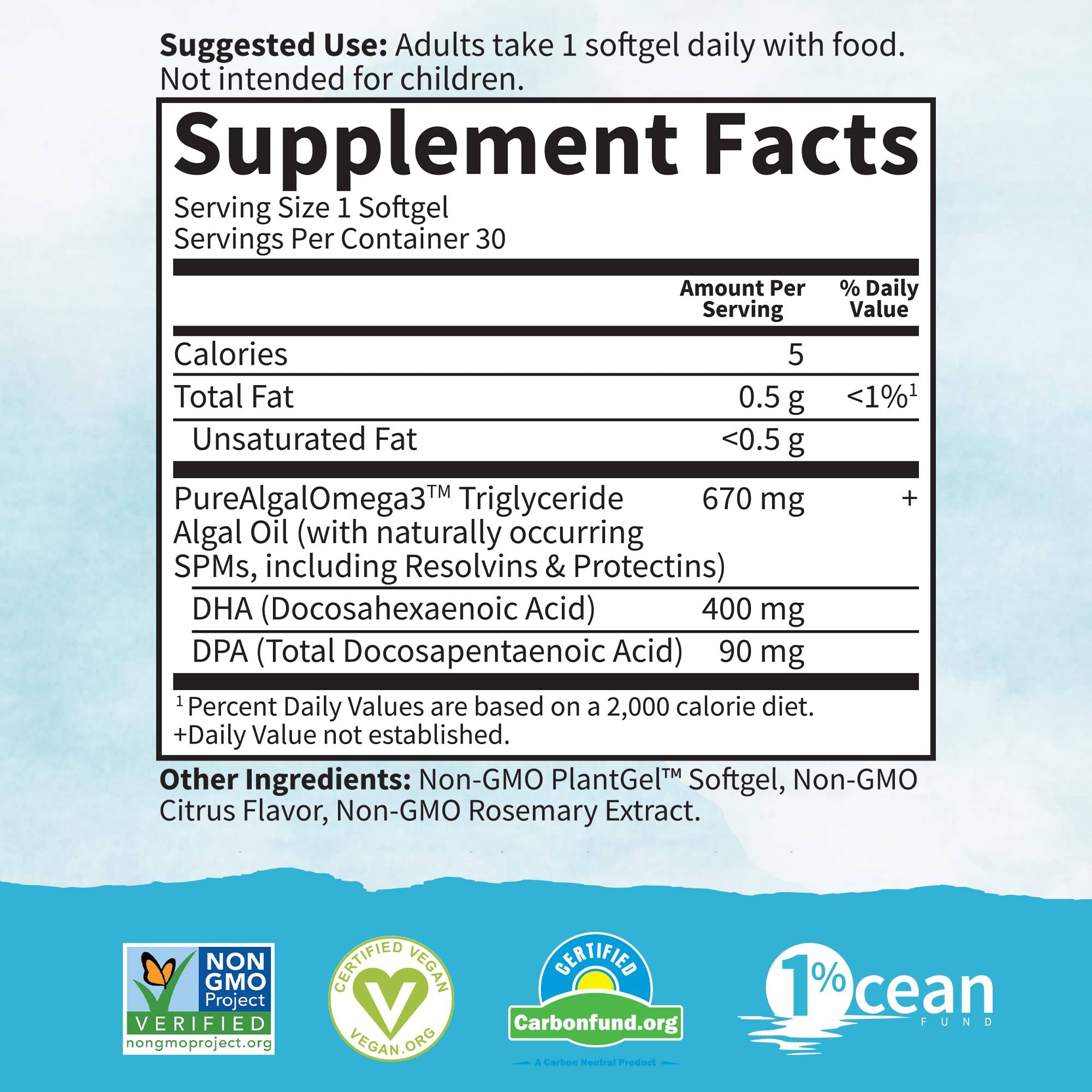 Етикет на Dr. Formulated Vegan Prenatal DHA