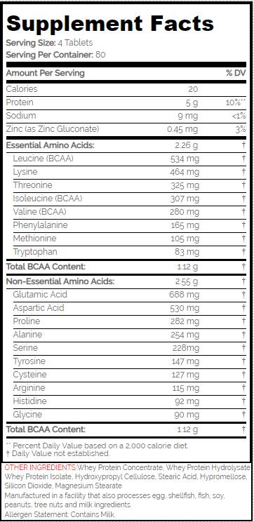 Етикет на SAN - Amino Acid Xtreme 5000 - 320 таблетки